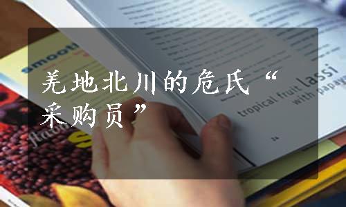 羌地北川的危氏“采购员”